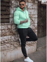 Pánská mátová a černá tepláková souprava Dstreet AX0753 Pánská mátová a černá tepláková souprava Dstreet AX0753