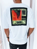 Pánské tričko s potiskem bílé Dstreet RX5301