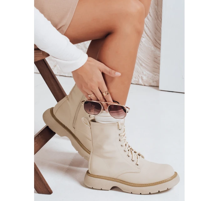 Dámské boty MOONSTONE beige Dstreet ZY0367 Dámské boty MOONSTONE beige Dstreet ZY0367