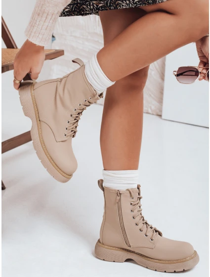 Dámské khaki boty MOONSTONE FashionStreet ZY0369 Dámské khaki boty MOONSTONE FashionStreet ZY0369