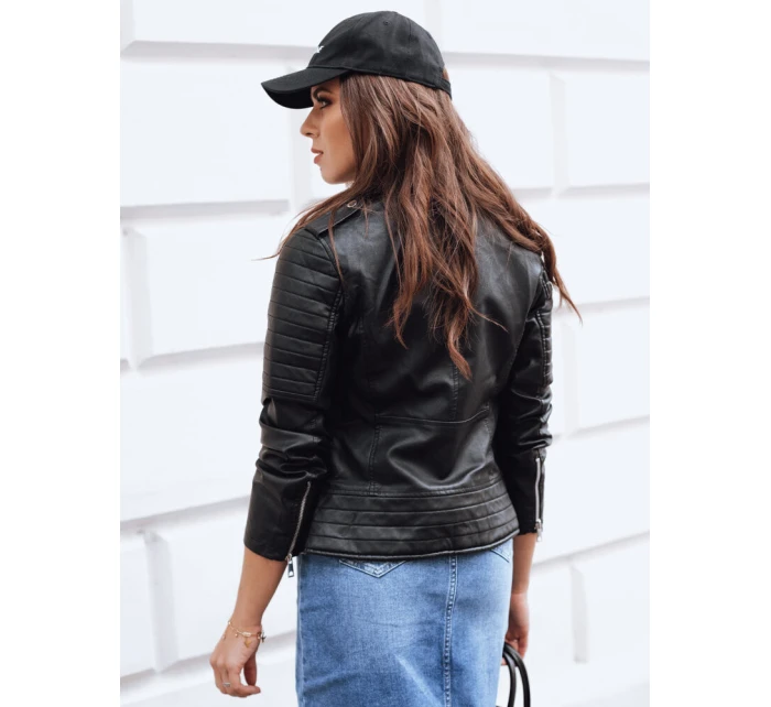 dámská kožená bunda ramones černá model 21971523 - Dstreet dámská kožená bunda ramones černá model 21971523 - Dstreet