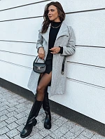 CELESTIA dámský kabát světle šedý FashionStreet NY0649