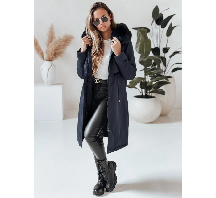 Dámská zimní bunda parka LUSTER navy blue Dstreet TY4018 Dámská zimní bunda parka LUSTER navy blue Dstreet TY4018