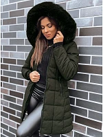 Dámská prošívaná zimní bunda LELISIA zelená FashionStreet TY4029 Dámská prošívaná zimní bunda LELISIA zelená FashionStreet TY4029