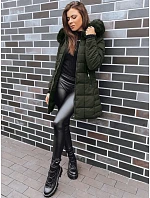 Dámská prošívaná zimní bunda LELISIA zelená FashionStreet TY4029 Dámská prošívaná zimní bunda LELISIA zelená FashionStreet TY4029