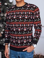 Pánský vánoční svetr černý FashionStreet WX2162