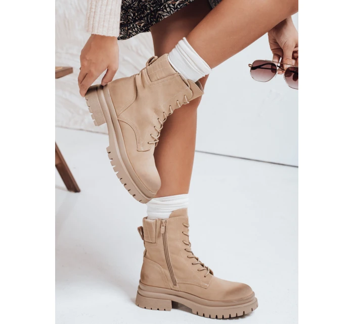 Dámské boty BASTEL beige Dstreet ZY0422 Dámské boty BASTEL beige Dstreet ZY0422