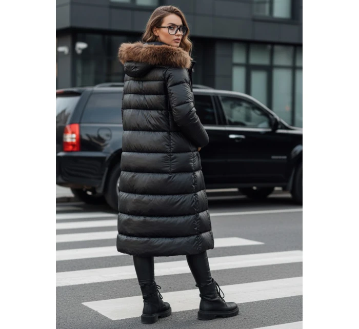 Dámská prošívaná zimní bunda s kapucí CROMBILA černá Dstreet TY4100 Dámská prošívaná zimní bunda s kapucí CROMBILA černá Dstreet TY4100