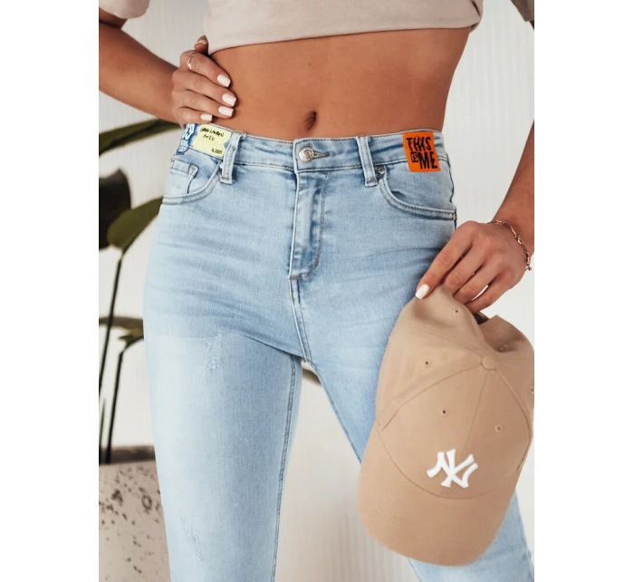 Dámské džínové kalhoty světle modré model 21972740 - Dstreet Dámské džínové kalhoty světle modré model 21972740 - Dstreet