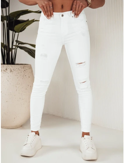 Dámské džínové kalhoty MOLI white Dstreet UY1871 Dámské džínové kalhoty MOLI white Dstreet UY1871