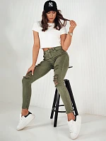 Dámské džínové kalhoty MOLI green FashionStreet UY1873