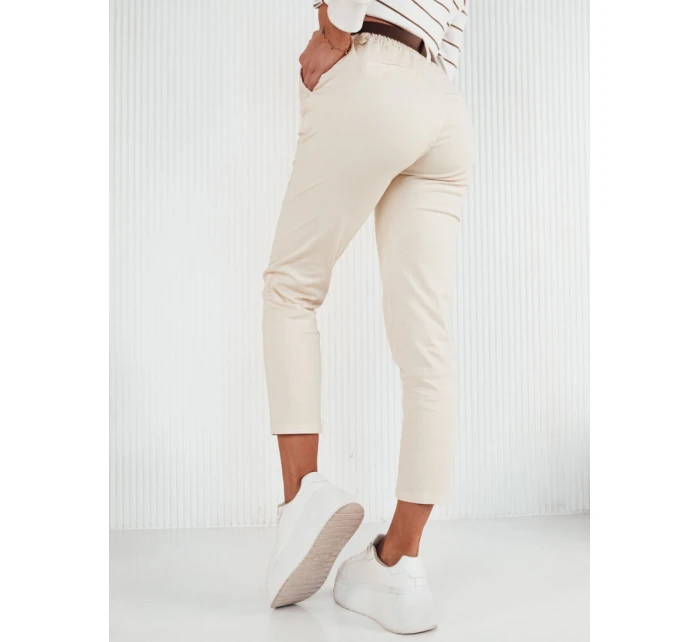 Dámské kalhoty CHITRAS ecru chinos FashionStreet UY1884 Dámské kalhoty CHITRAS ecru chinos FashionStreet UY1884