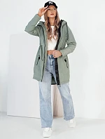 Dámská přechodná bunda parka GROLIN zelená FashionStreet TY4174