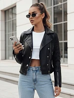 Dámská kožená bunda ramones TRUCCO black FashionStreet TY4178