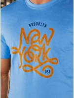 Pánské modré tričko s potiskem Dstreet RX5370