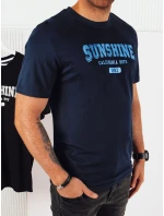 Pánské tričko s potiskem v tmavě modré barvě Dstreet RX5375