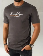 Pánské tmavě šedé tričko s potiskem Dstreet RX5404 Pánské tmavě šedé tričko s potiskem Dstreet RX5404