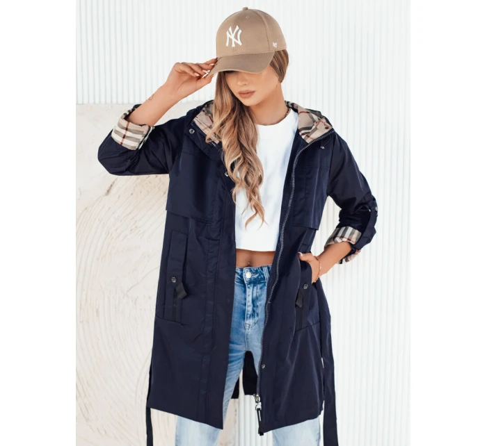 Dámská přechodná bunda parka CIVIT navy blue Dstreet TY4211 Dámská přechodná bunda parka CIVIT navy blue Dstreet TY4211