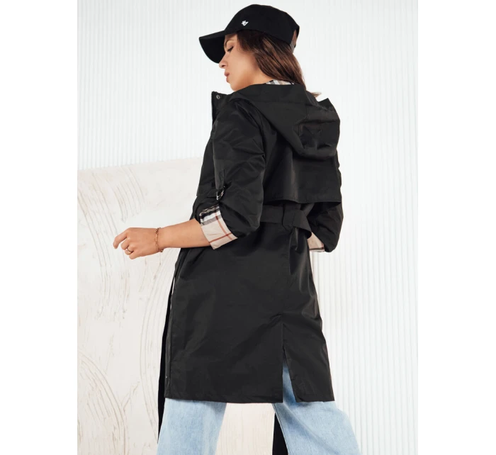Dámská přechodná bunda parka CIVIT černá Dstreet TY4212 Dámská přechodná bunda parka CIVIT černá Dstreet TY4212