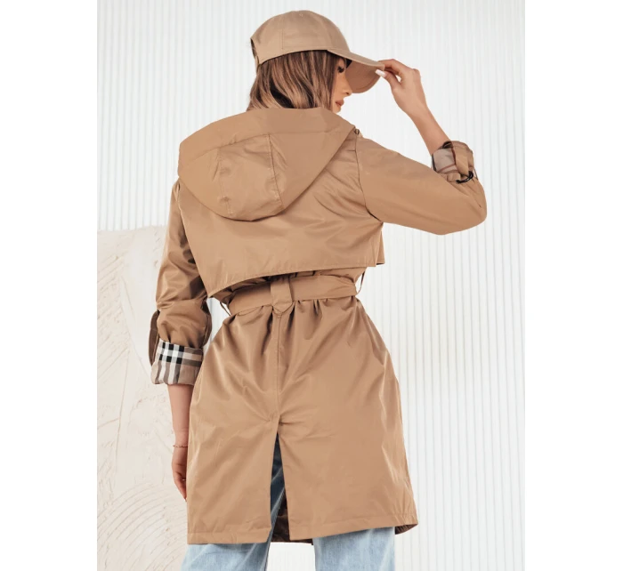 Dámská přechodná bunda parka CIVIT béžová Dstreet TY4213 Dámská přechodná bunda parka CIVIT béžová Dstreet TY4213