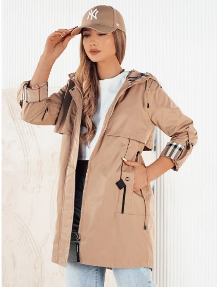 Dámská přechodná bunda VERDU béžová Dstreet TY4224 Dámská přechodná bunda VERDU béžová Dstreet TY4224