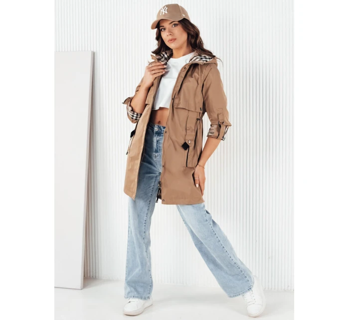 Dámská přechodná bunda VERDU béžová Dstreet TY4225 Dámská přechodná bunda VERDU béžová Dstreet TY4225