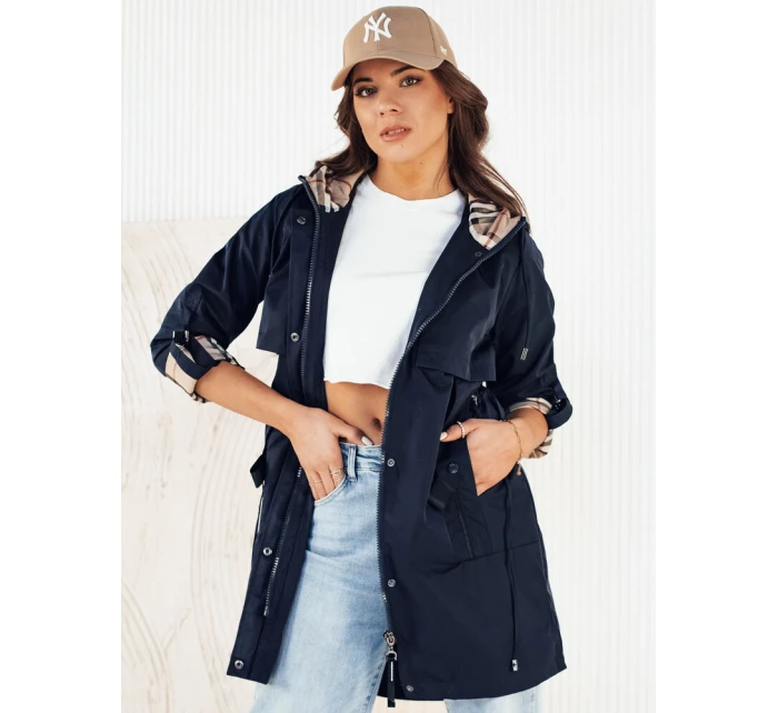 Dámská přechodná bunda parka VERDU navy blue Dstreet TY4227 Dámská přechodná bunda parka VERDU navy blue Dstreet TY4227