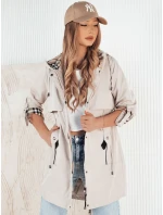 Dámská přechodná bunda VERDU ecru Dstreet TY4228 Dámská přechodná bunda VERDU ecru Dstreet TY4228