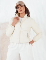 Dámská prošívaná přechodná bunda SALECA ecru Dstreet TY4252