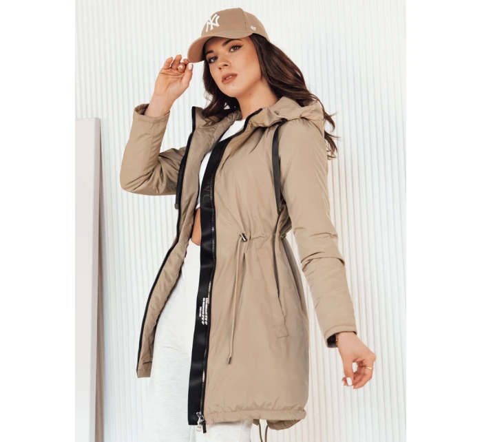 Dámská přechodná bunda parka VERCHA beige Dstreet TY4261 Dámská přechodná bunda parka VERCHA beige Dstreet TY4261