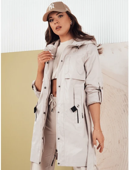 Dámská přechodná bunda parka NOLES šedá Dstreet TY4279 Dámská přechodná bunda parka NOLES šedá Dstreet TY4279