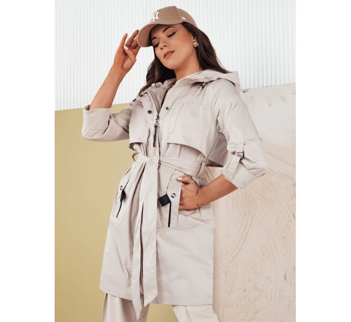 Dámská přechodná bunda parka NOLES šedá Dstreet TY4279 Dámská přechodná bunda parka NOLES šedá Dstreet TY4279