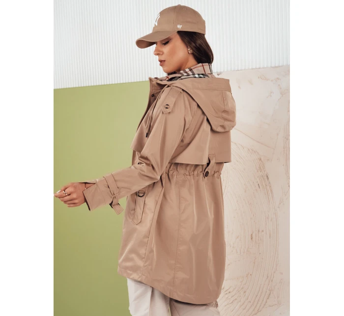 Dámská přechodná bunda parka MOZA béžová Dstreet TY4283 Dámská přechodná bunda parka MOZA béžová Dstreet TY4283