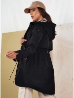 Dámská přechodná bunda parka MOZA černá Dstreet TY4285 Dámská přechodná bunda parka MOZA černá Dstreet TY4285