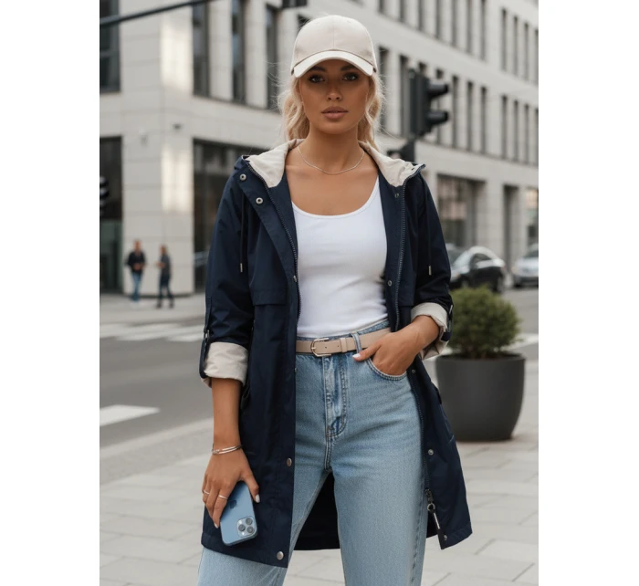 Dámská přechodná bunda parka MEROY námořnická modrá Dstreet TY4291 Dámská přechodná bunda parka MEROY námořnická modrá Dstreet TY4291