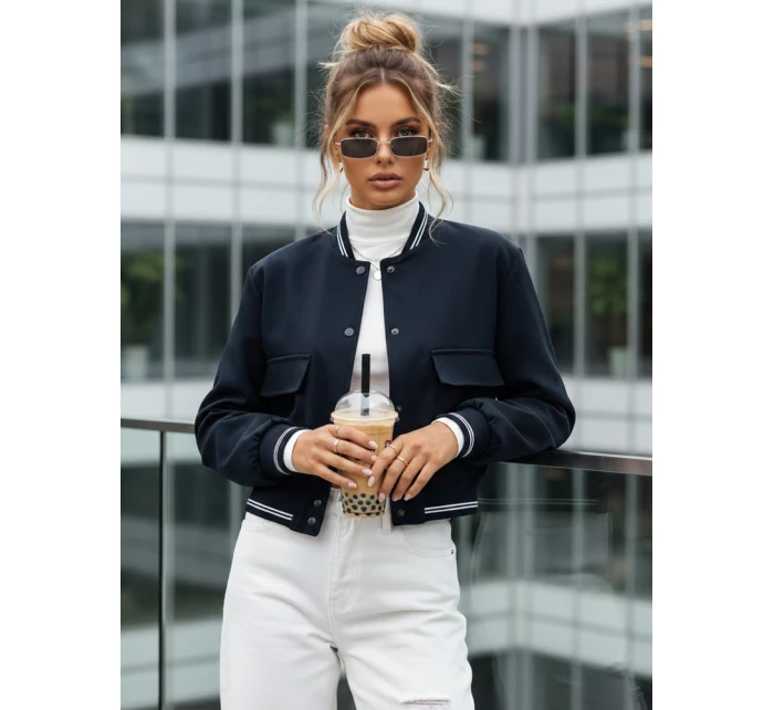 Dámská tmavě modrá bunda Dstreet model 21975250 - FashionStreet Dámská tmavě modrá bunda Dstreet model 21975250 - FashionStreet