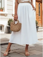 CISTAL II bavlněná sukně bílá FashionStreet CY0453 CISTAL II bavlněná sukně bílá FashionStreet CY0453
