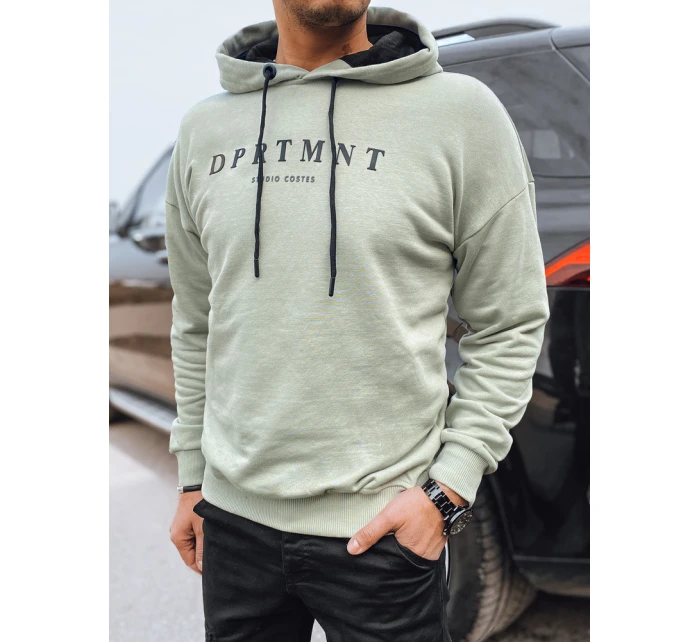 Pánská mikina s olivovým potiskem Dstreet BX5678 Pánská mikina s olivovým potiskem Dstreet BX5678