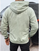 Pánská mikina s olivovým potiskem Dstreet BX5678 Pánská mikina s olivovým potiskem Dstreet BX5678