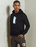 Pánská mikina s kapucí černá FashionStreet BX5725
