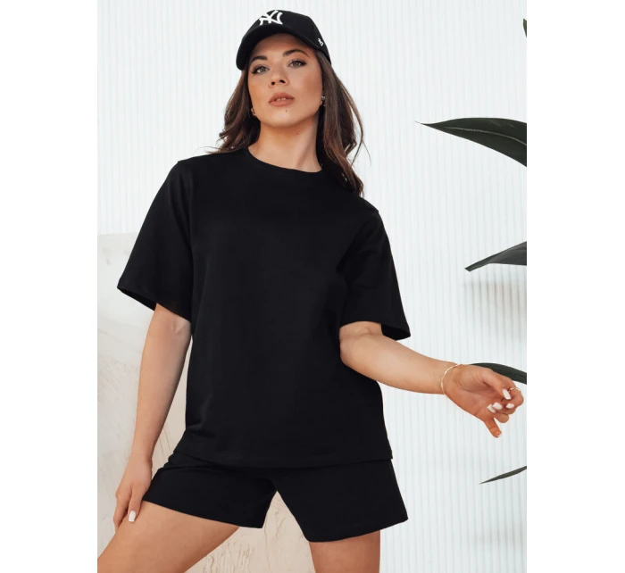 SWAN dámské tričko černé Dstreet RY2537 SWAN dámské tričko černé Dstreet RY2537