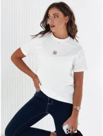 Dámské tričko FLORTA ecru Dstreet RY2569