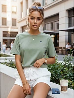 MILOV dámské tričko tmavě zelené FashionStreet RY2570 MILOV dámské tričko tmavě zelené FashionStreet RY2570