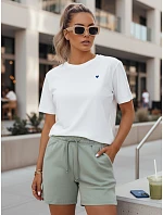 SWAN dámské šortky tmavě zelené FashionStreet SY0328 SWAN dámské šortky tmavě zelené FashionStreet SY0328