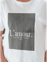 Dámské tričko LAMOUR bílé Dstreet RY2588