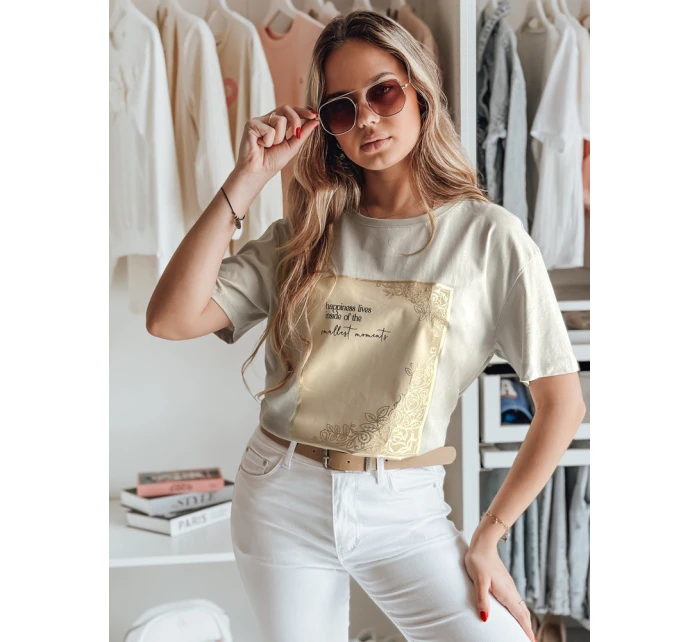 Dámské tričko CHANTE šedé Dstreet RY2595 Dámské tričko CHANTE šedé Dstreet RY2595