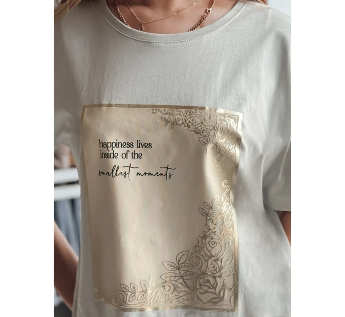 Dámské tričko CHANTE šedé Dstreet RY2595 Dámské tričko CHANTE šedé Dstreet RY2595