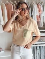 Dámské tričko TASTI peach Dstreet RY2599
