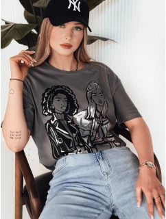 Dámské tričko COMIS tmavě šedé Dstreet RY2607