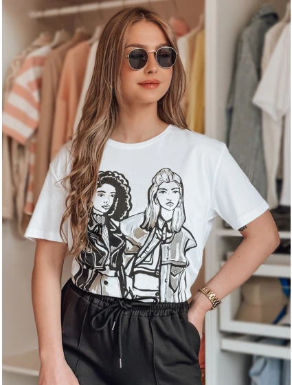 Dámské tričko COMIS bílé Dstreet RY2608 Dámské tričko COMIS bílé Dstreet RY2608